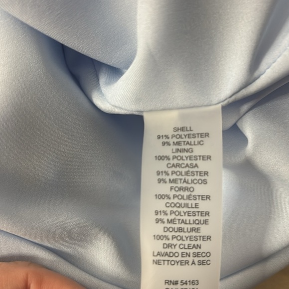 Vince Camuto Blue Metallic Foiled Jacquard Fit-And-Flare Dress- NWT - Picture 14 of 15